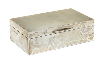 Lot 45 - An Elizabeth II silver cigarette box