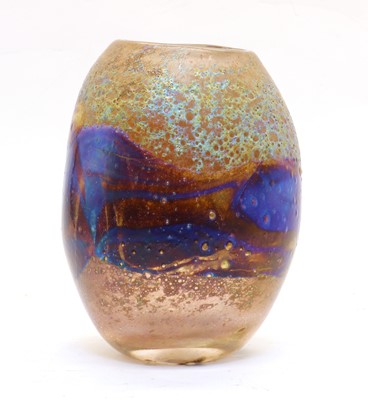 Lot 198 - An iridescent glass vase