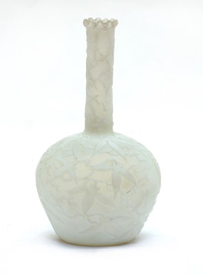 Lot 216 - A Victorian miniature cameo glass vase