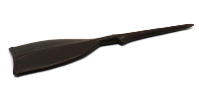 Lot 266A - A Polynesian tribal hardwood paddle