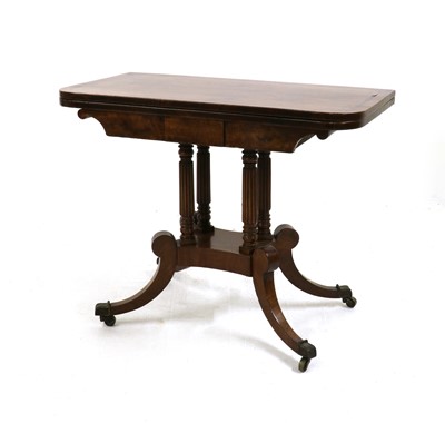 Lot 354 - A George IV mahogany card table