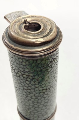 Lot 67 - A rare silver mounted spy-glass nécessaire or etui, mid-18th century