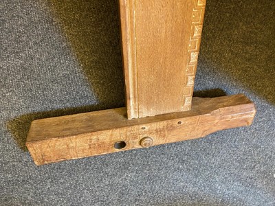 Lot 48 - A Heal's oak single bed frame