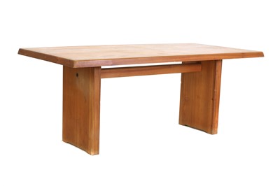 Lot 420 - A Pierre Chapo 'T14c' elm table