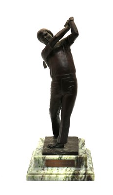 Lot 229 - A bronze figure of Jack Nicklaus 'The Golden Bear'