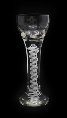 Lot 209 - An early 20th century opaque stem glass