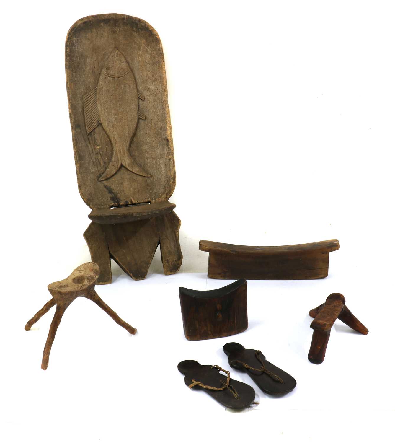 Lot 187 - An African palaver tribal chair