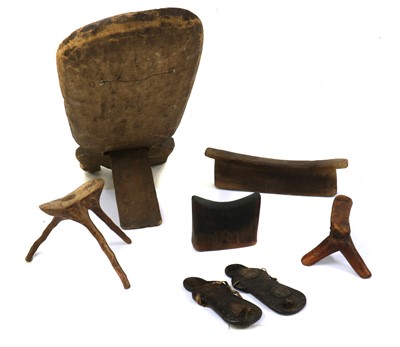 Lot 187 - An African palaver tribal chair