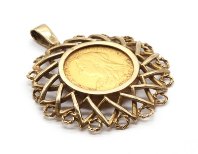 Lot 310 - A 9ct gold sovereign pendant