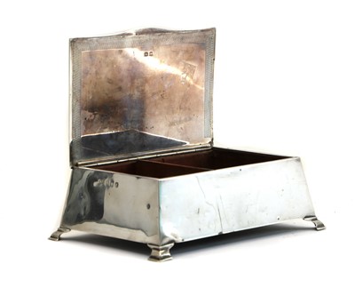 Lot 32 - A silver cigarette box