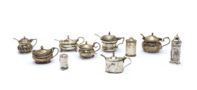Lot 53 - A quantity of silver mustard pots