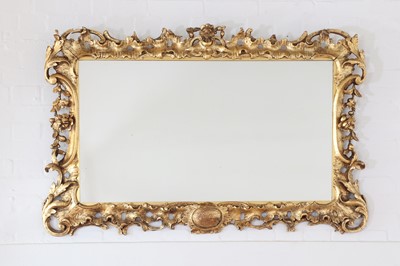 Lot 36 - A late George II giltwood picture frame mirror