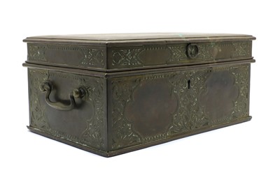 Lot 204 - A North African copper casket