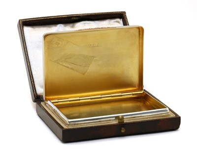 Lot 26 - A silver card case