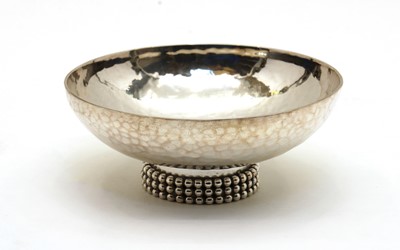 Lot 43 - A silver-plated bowl in the manner of Jean Desprès