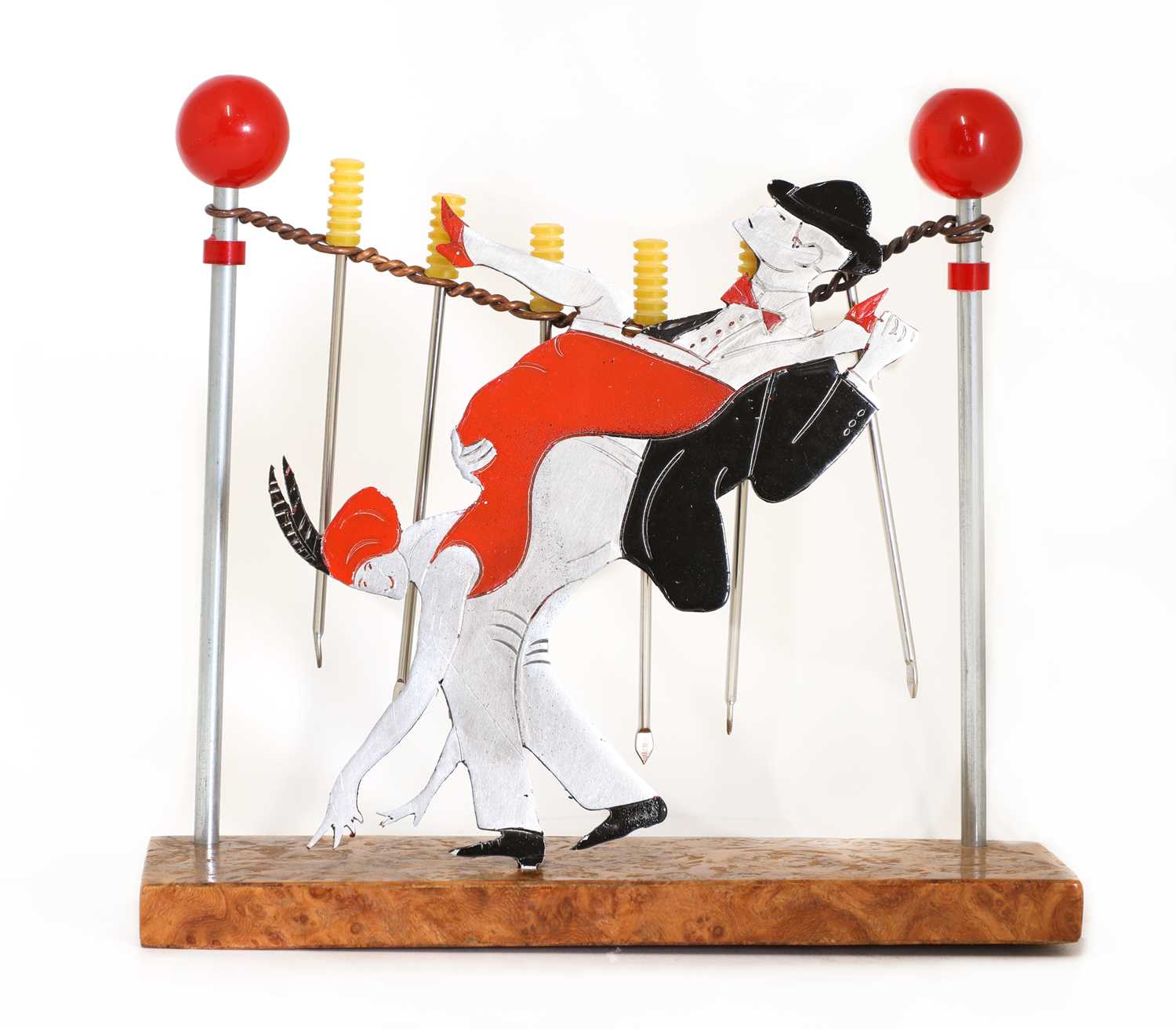Lot 88 - A French 'jazz dancers' cocktail set