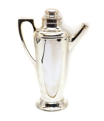 Lot 15 - A silver-plated cocktail shaker