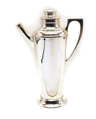 Lot 15 - A silver-plated cocktail shaker