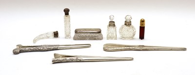 Lot 17 - A group of three silver glove stretchers