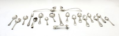 Lot 3 - A collection of George III and later silver flatware