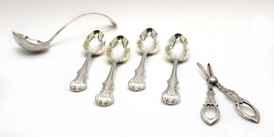 Lot 46 - A quantity of silver plated flatware