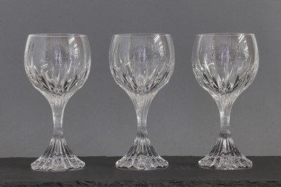 Lot 340 - A suite of 'Massena' crystal glasses by Baccarat