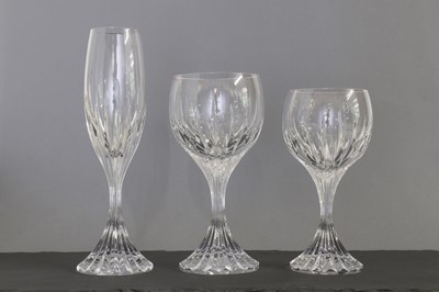 Lot 340 - A suite of 'Massena' crystal glasses by Baccarat