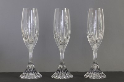 Lot 340 - A suite of 'Massena' crystal glasses by Baccarat