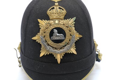 Lot 169 - A Lincolnshire Regiment Officer's helmet