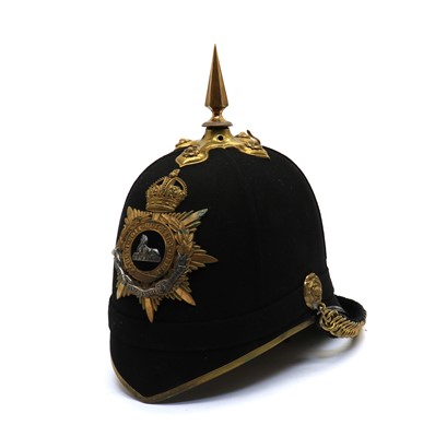 Lot 169 - A Lincolnshire Regiment Officer's helmet