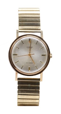Lot 506 - A gentlemen's 9ct gold Benson mechanical bracelet watch