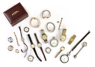 Lot 515 - A collection of pocket and wristwatches