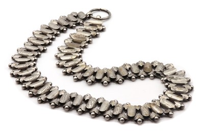Lot 32 - A Victorian silver collar