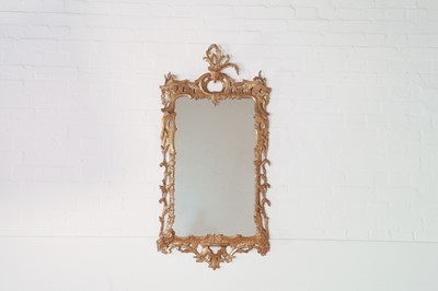 Lot 22 - A giltwood pier mirror