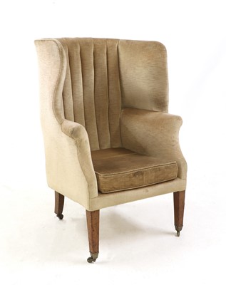 Lot 312 - A George III barrel back armchair