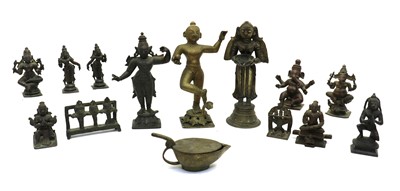 Lot 85A - A collection of decorative bronze and alloy figures