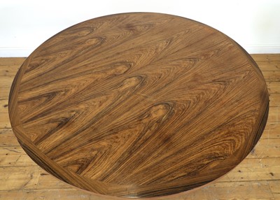 Lot 337 - A Danish rosewood circular extending table