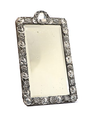 Lot 22A - An Edwardian silver-mounted table mirror