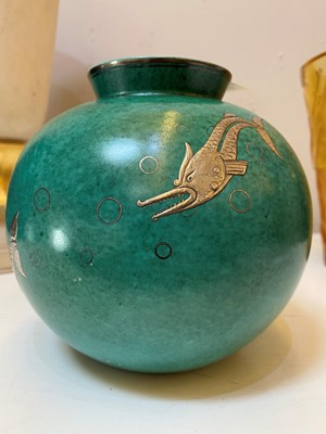 Lot 147 - A Gustavsberg 'Argenta' ware vase