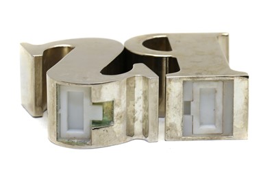 Lot 27 - A pair of silver-plated novelty salt and pepper shakers