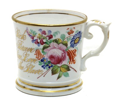 Lot 220 - An anti-slavery porcelain cup