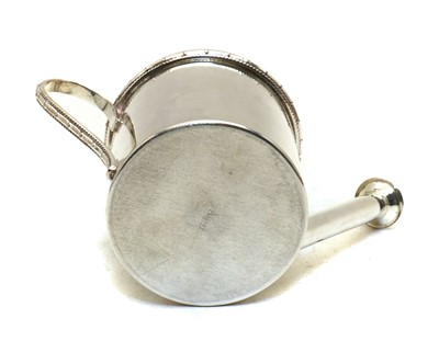 Lot 16 - A silver plated novelty watering can