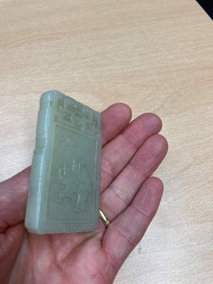 Lot 121 - A Chinese jade plaque