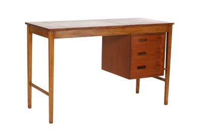 Lot 352 - A Danish teak and oak desk