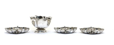 Lot 56 - An Art Nouveau silver pedestal bowl
