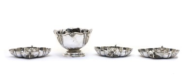 Lot 56 - An Art Nouveau silver pedestal bowl