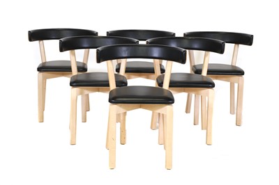 Lot 488 - A set of six Danish 'Model No. 7' side chairs