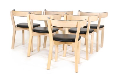 Lot 488 - A set of six Danish 'Model No. 7' side chairs