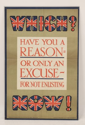 Lot 35 - A World War I propaganda poster