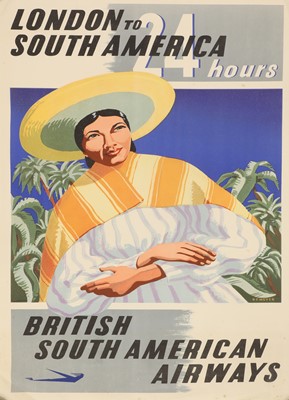 Lot 244 - A British South American Airways travel poster